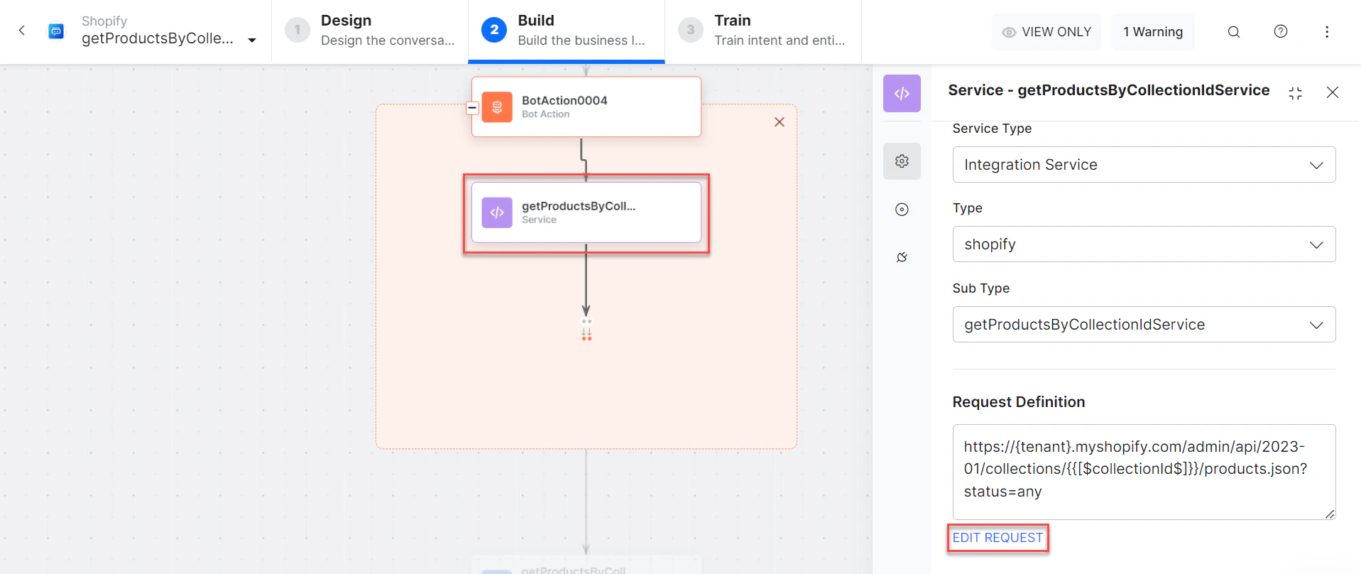 Get Products by Collection ID - Edit request