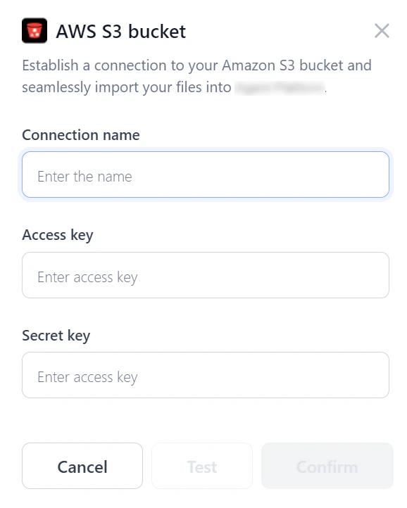 AWS S3 Bucket Connection