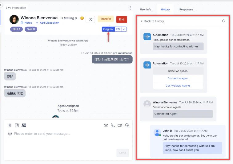 Original Conversation