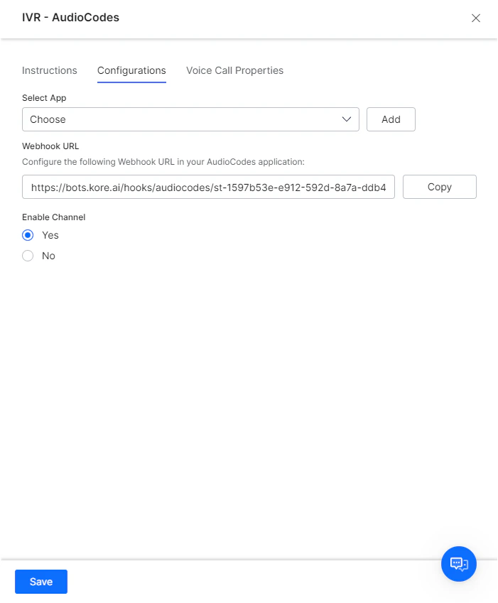 enable ivr audio codes channel