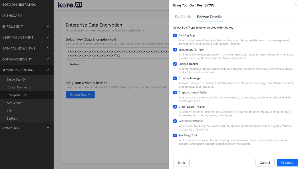 Select Apps and Bots