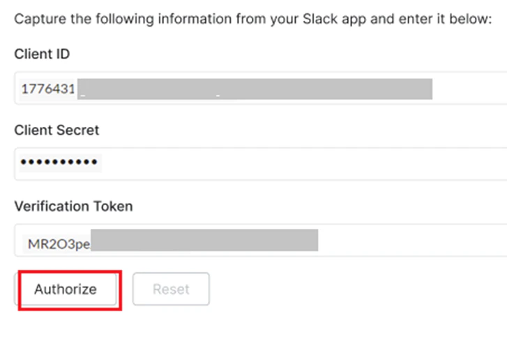 authorize client credentials