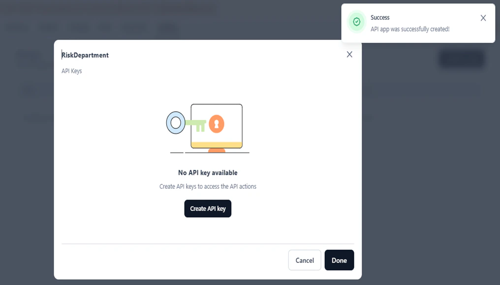 success app creation