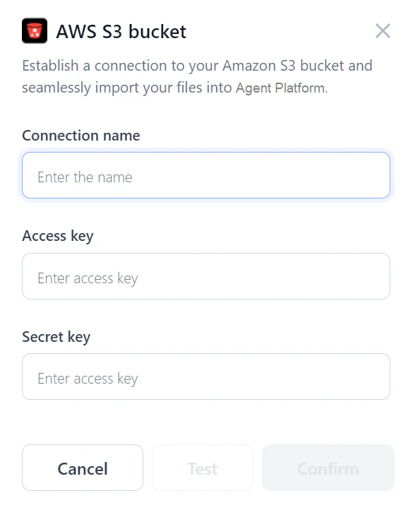 AWS S3 Bucket Connection