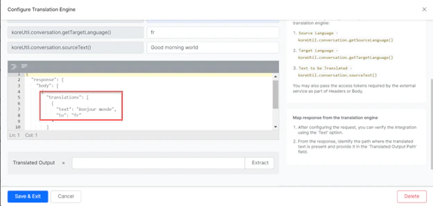 Verify response payload