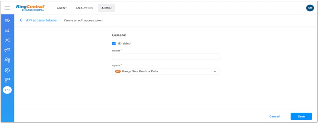 RingCentral api token