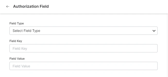 Adding Authorization fields