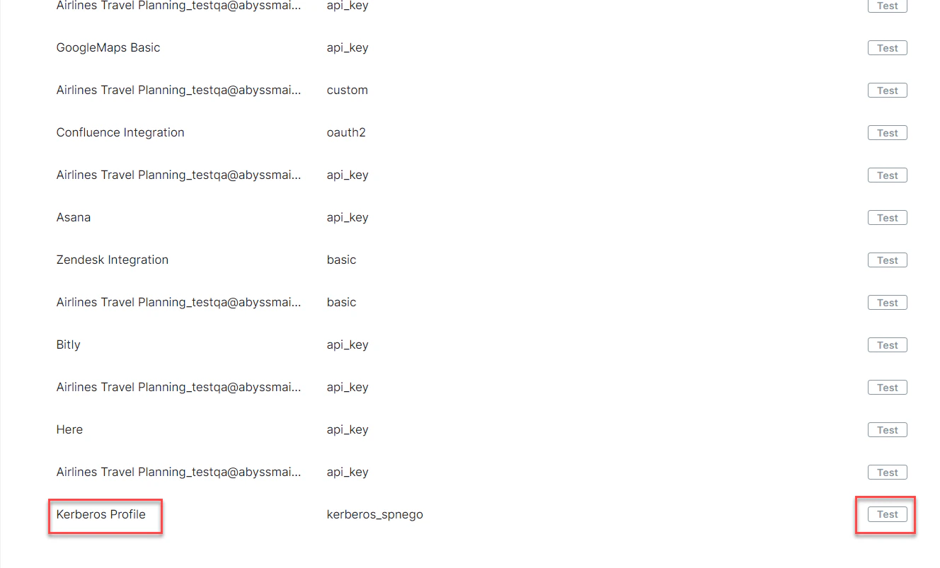 Begin the authorization test