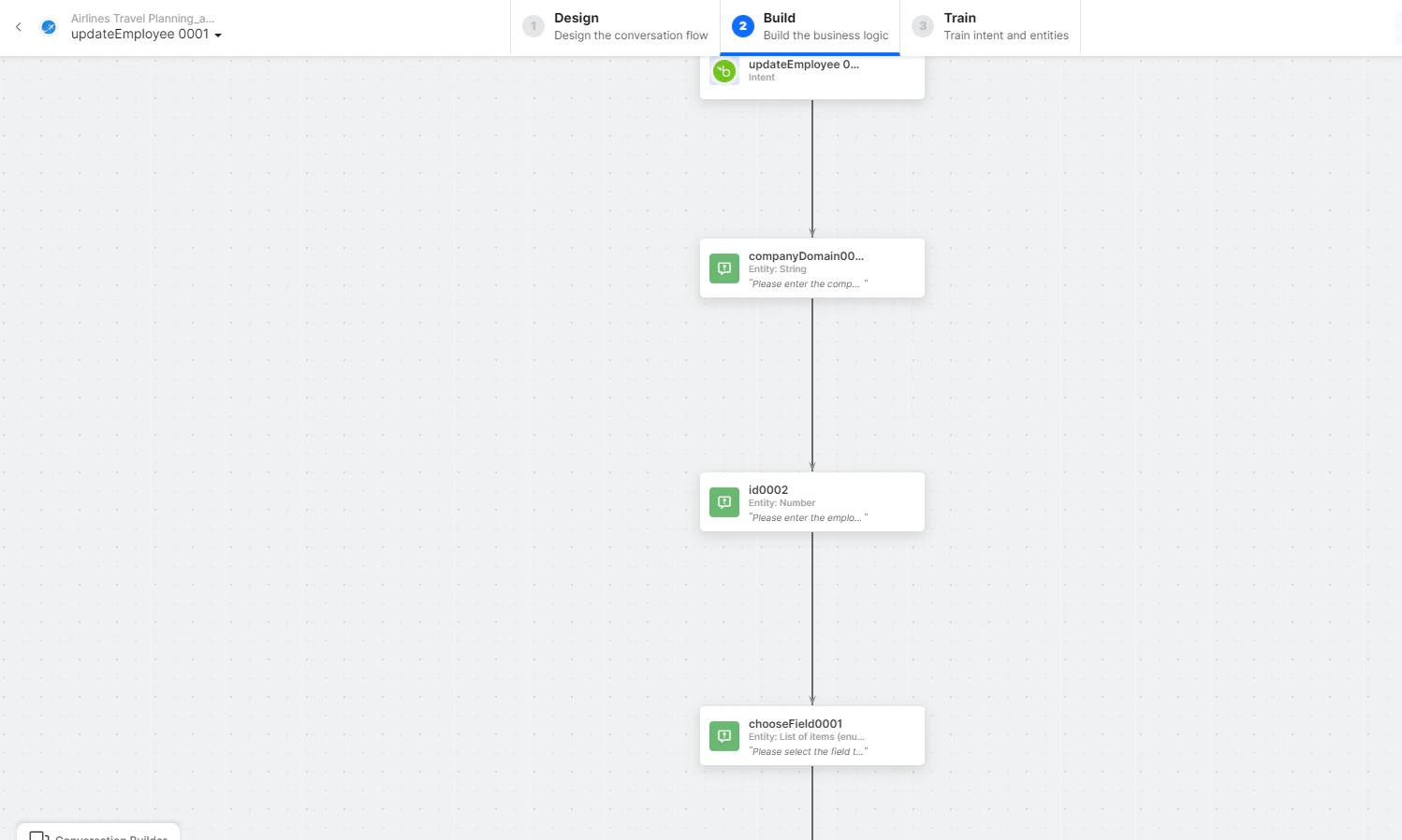 Update Employee dialog task