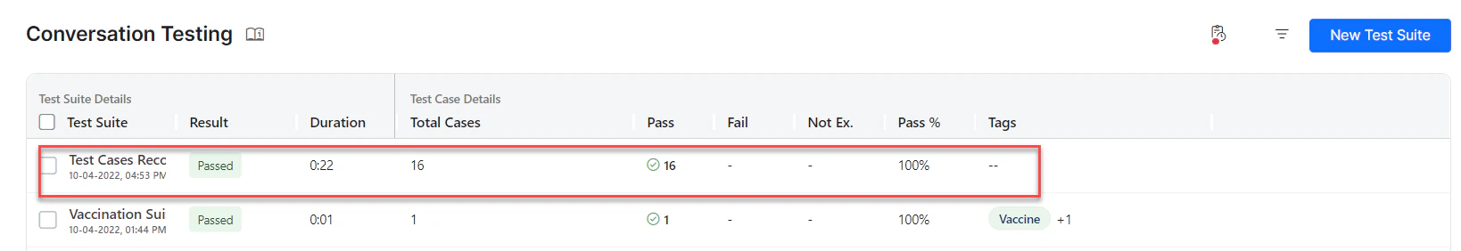 Navigate to Test Editor