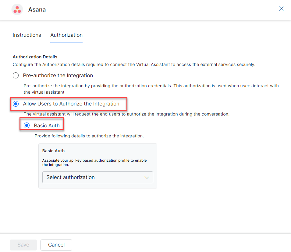 Create basic auth