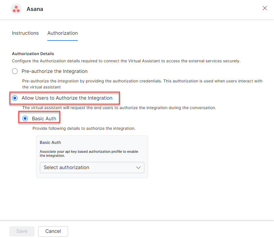 Create basic auth