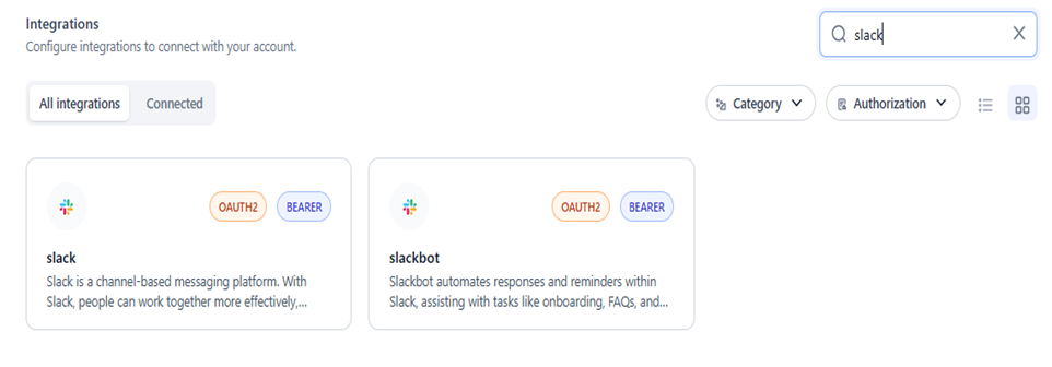 search integration