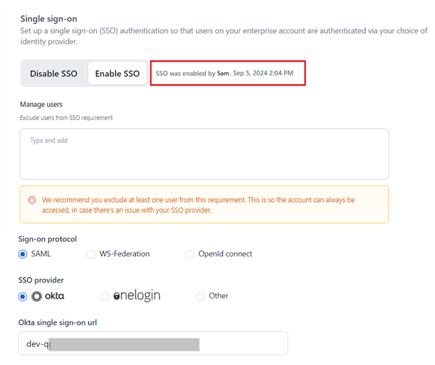 sso timestamp