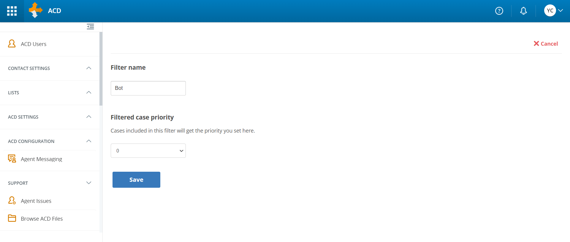Filter name