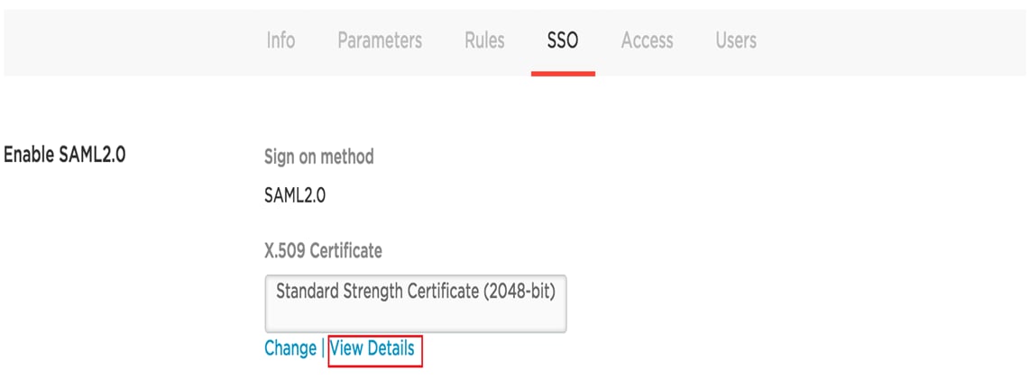 one login view details