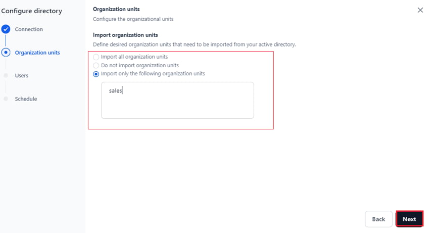 manage org units