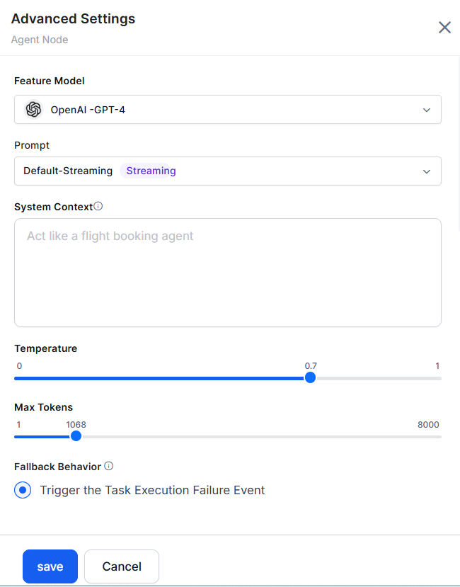 Advance Settings