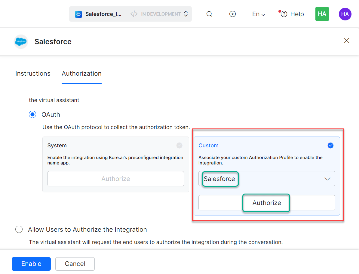 Authorize