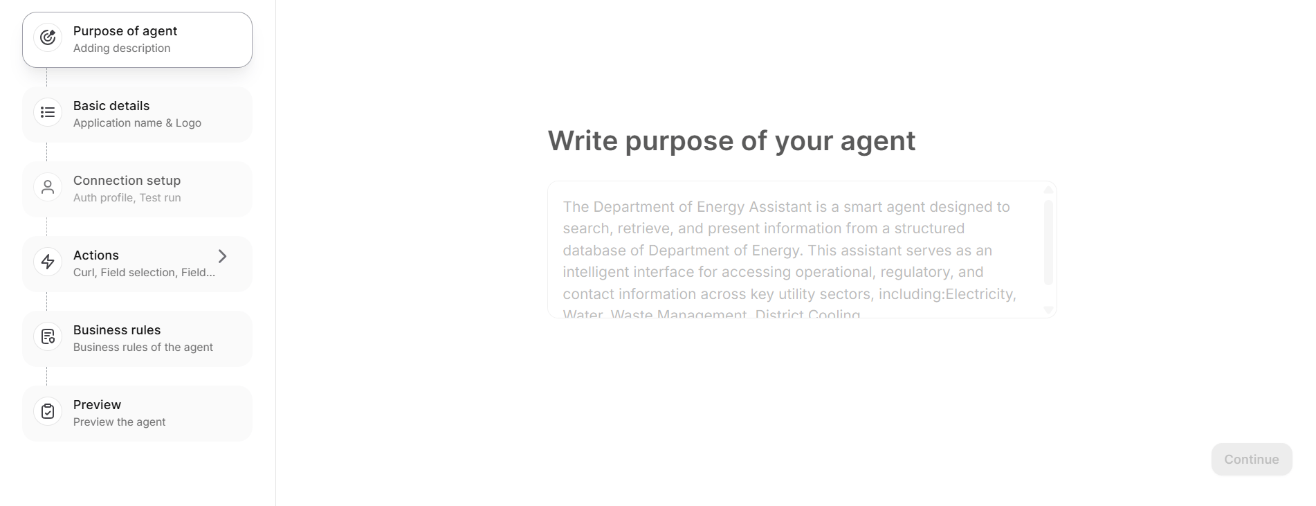 Purpose of Agent