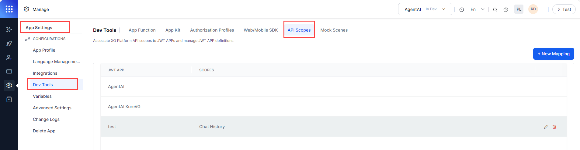 API Scopes