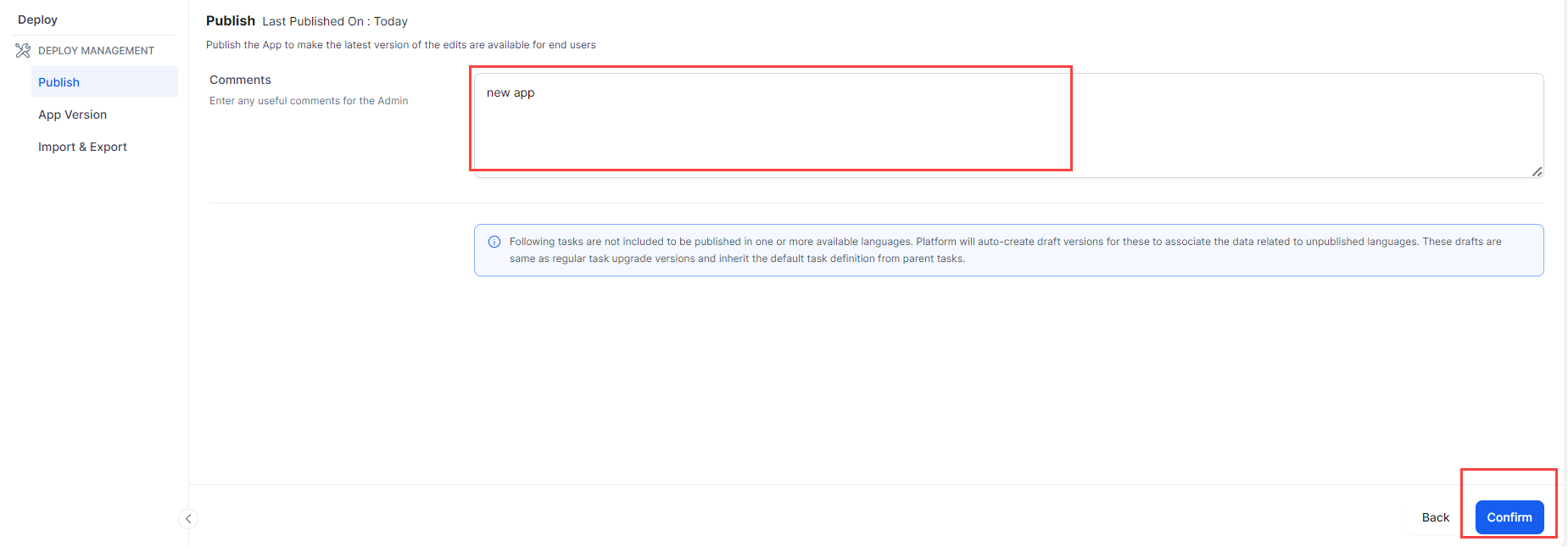 Confirm Publishing