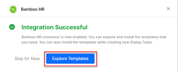 Explore templates