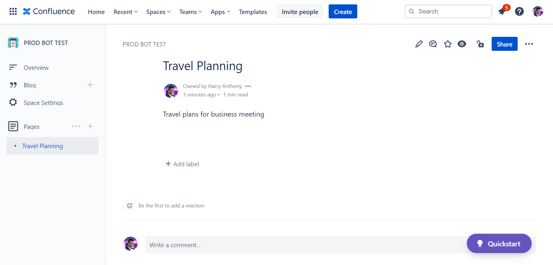 View page