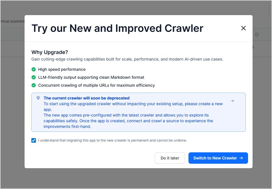 Crawler Update
