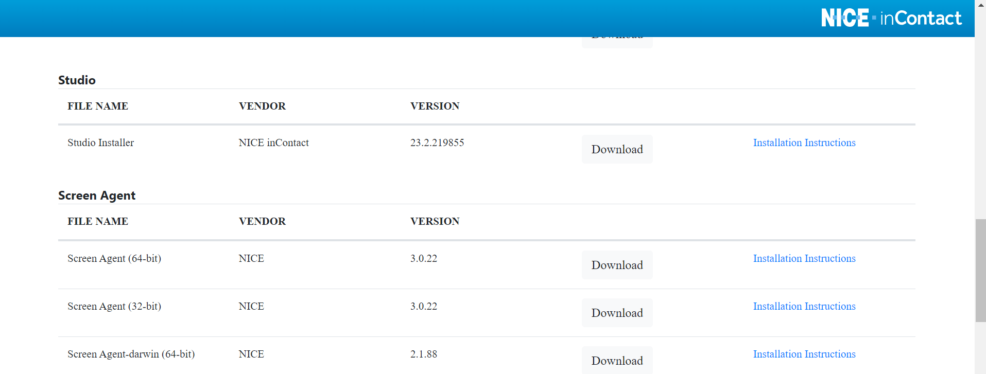 Download Studio installer