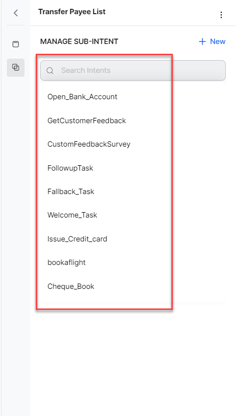 Select existing dialog as Sub Intent