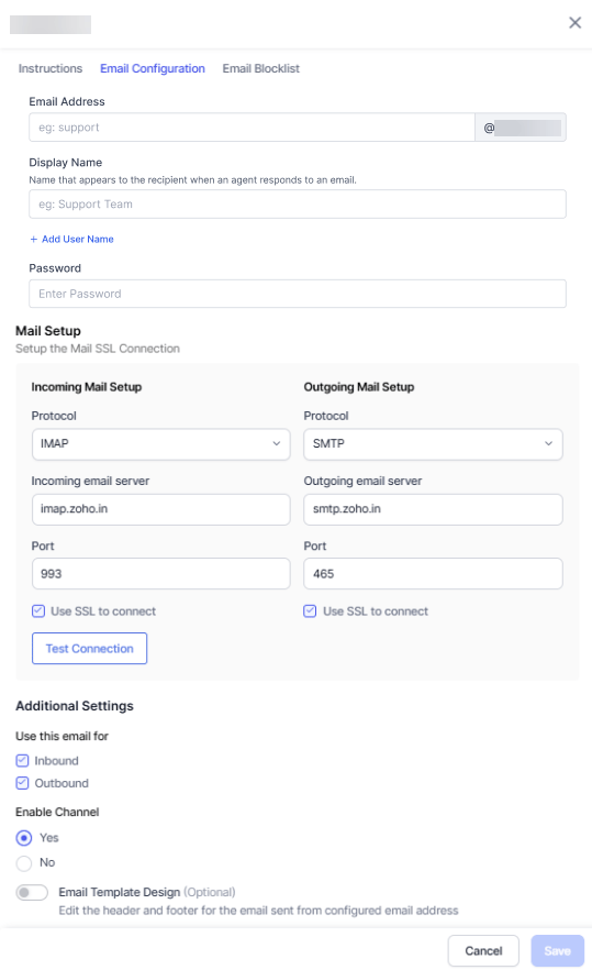 Email Configuration