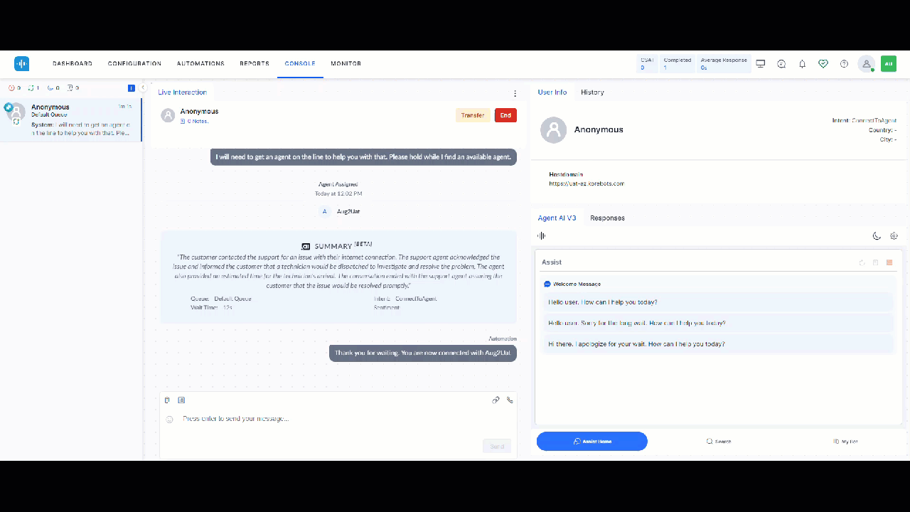 Agent Forms Demo