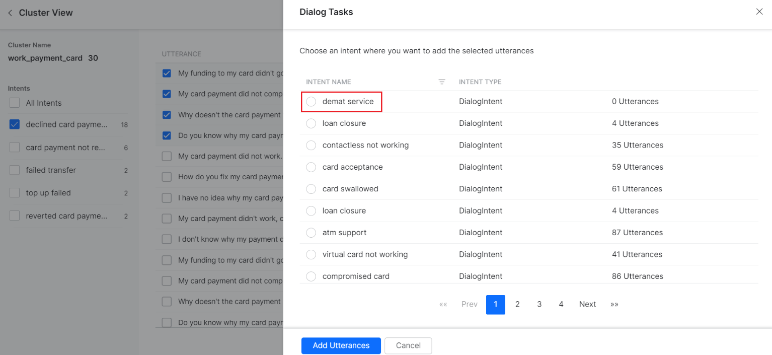 Add Existing Intent