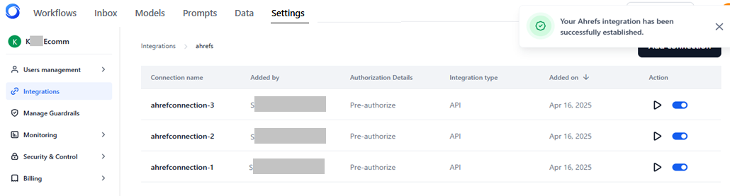 integration summary