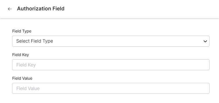 Adding authorization fields