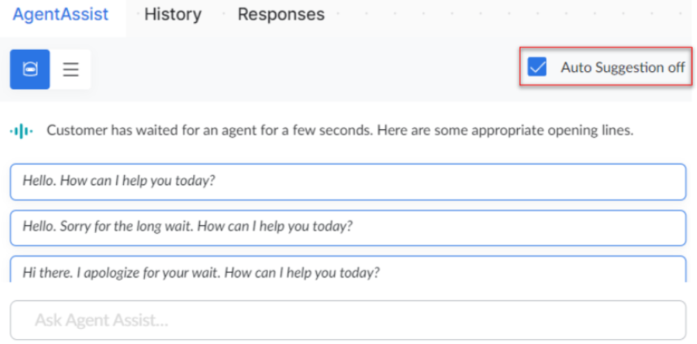 Proactive Suggestions