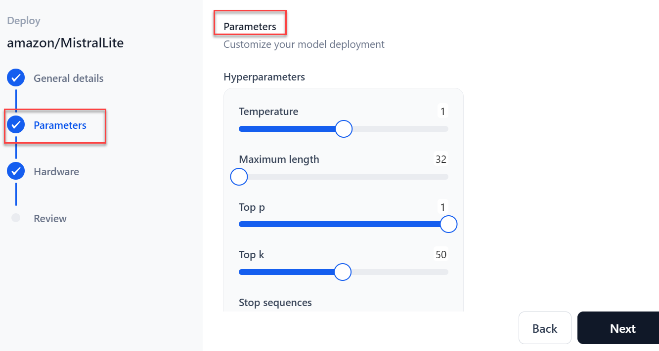 Parameters