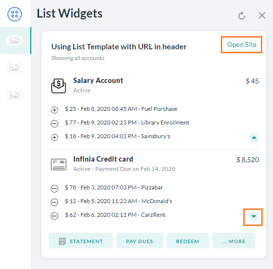List template