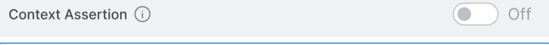 Context assertion disabled by default