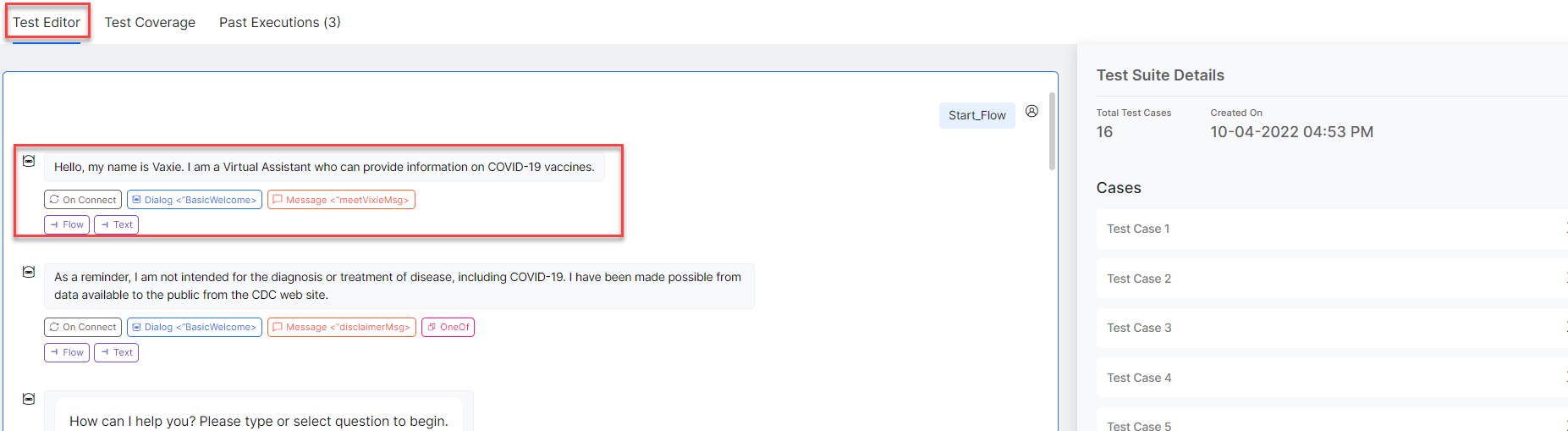 Test Editor