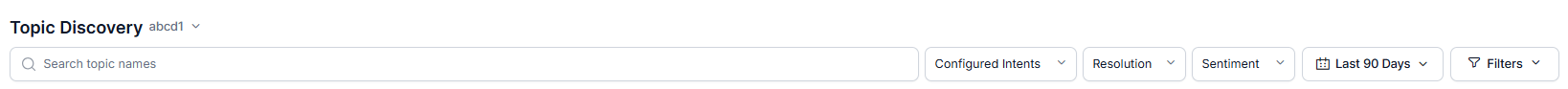 Topic Discovery Filter