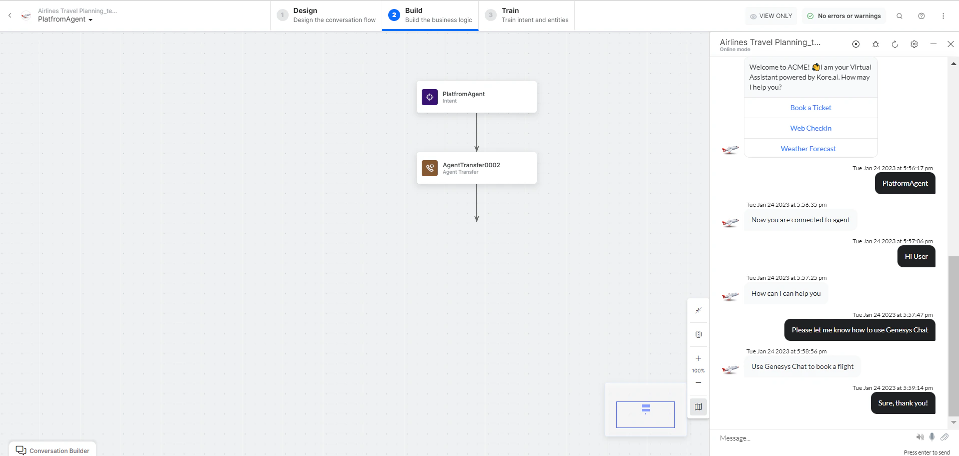 Connection established