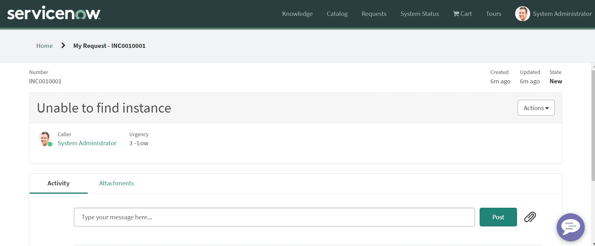 View incident details