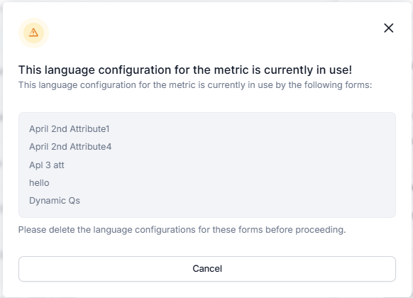 Language Warning