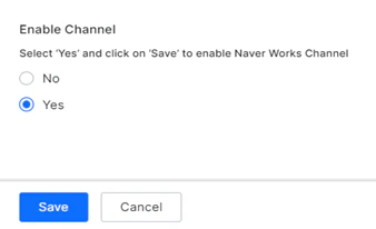 enable naverworks channel