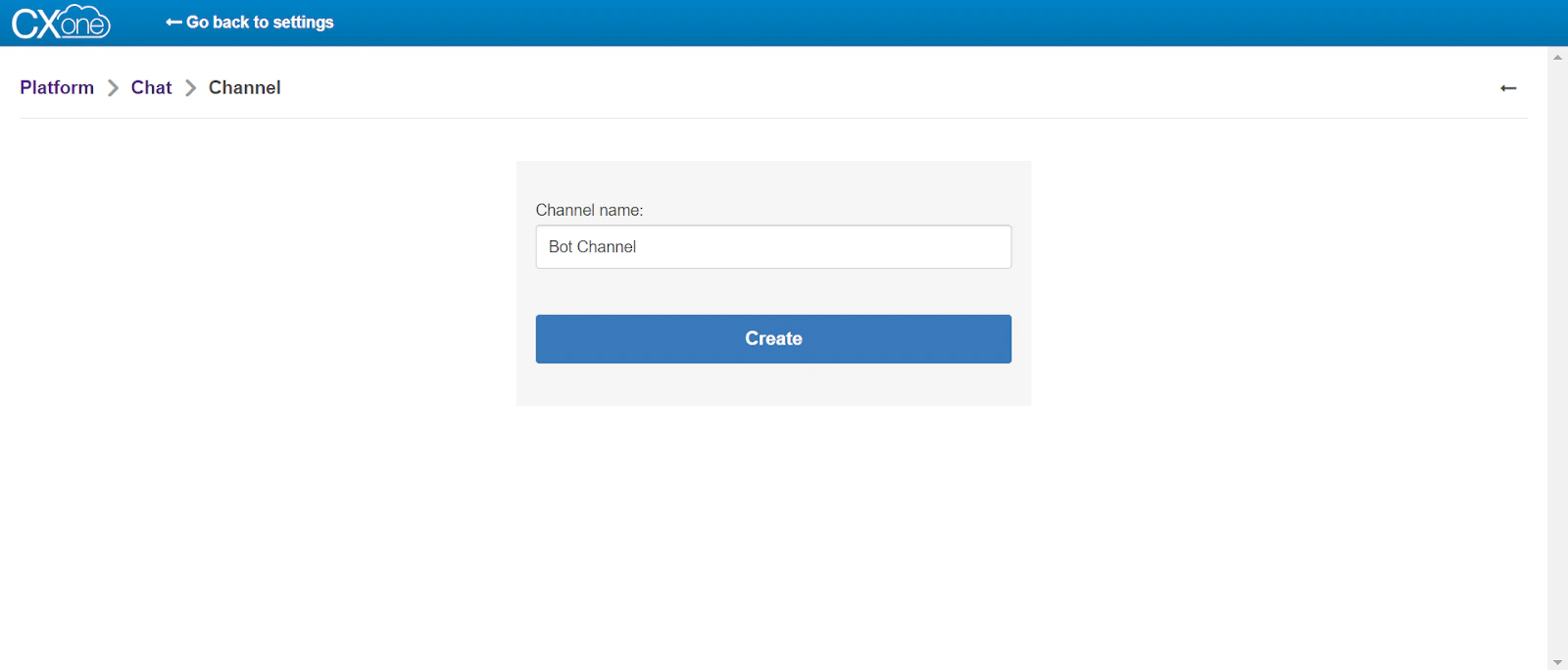 Create messaging channel