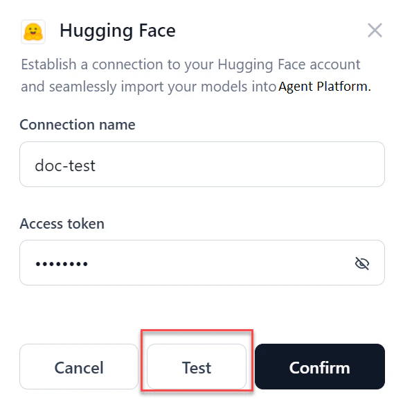Test Hugging Face Connection