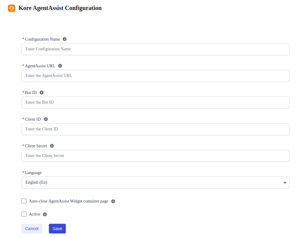 kore-aa-config-page