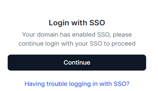 login with sso